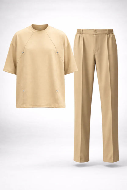 VelronLegacy Baggy Tracksuit (Box-Fit Baggy Shirt + Korean Pants)
