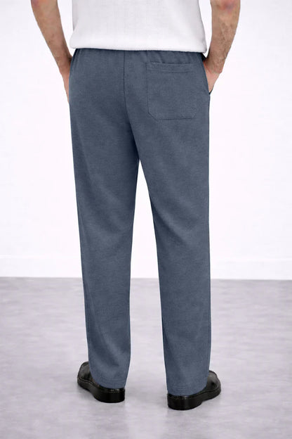 Smoke Grey Stapered Knitted Pants