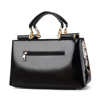 Patent PU Leather Wedding Bride Shiny Shoulder Bag
